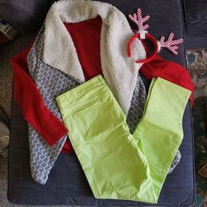 Grinch green - Tahari Arlene Pant in Sharp Green